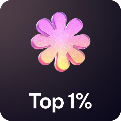 Top 1% mentor badge